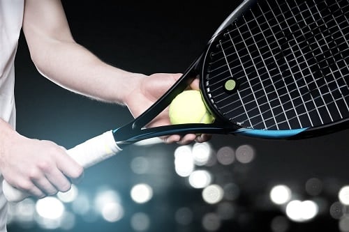 Tennis racquet handle